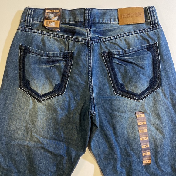 Flypaper Blue SZ 30 x 32 Bootcut Denim Blue Jeans New D30 - Picture 2 of 14